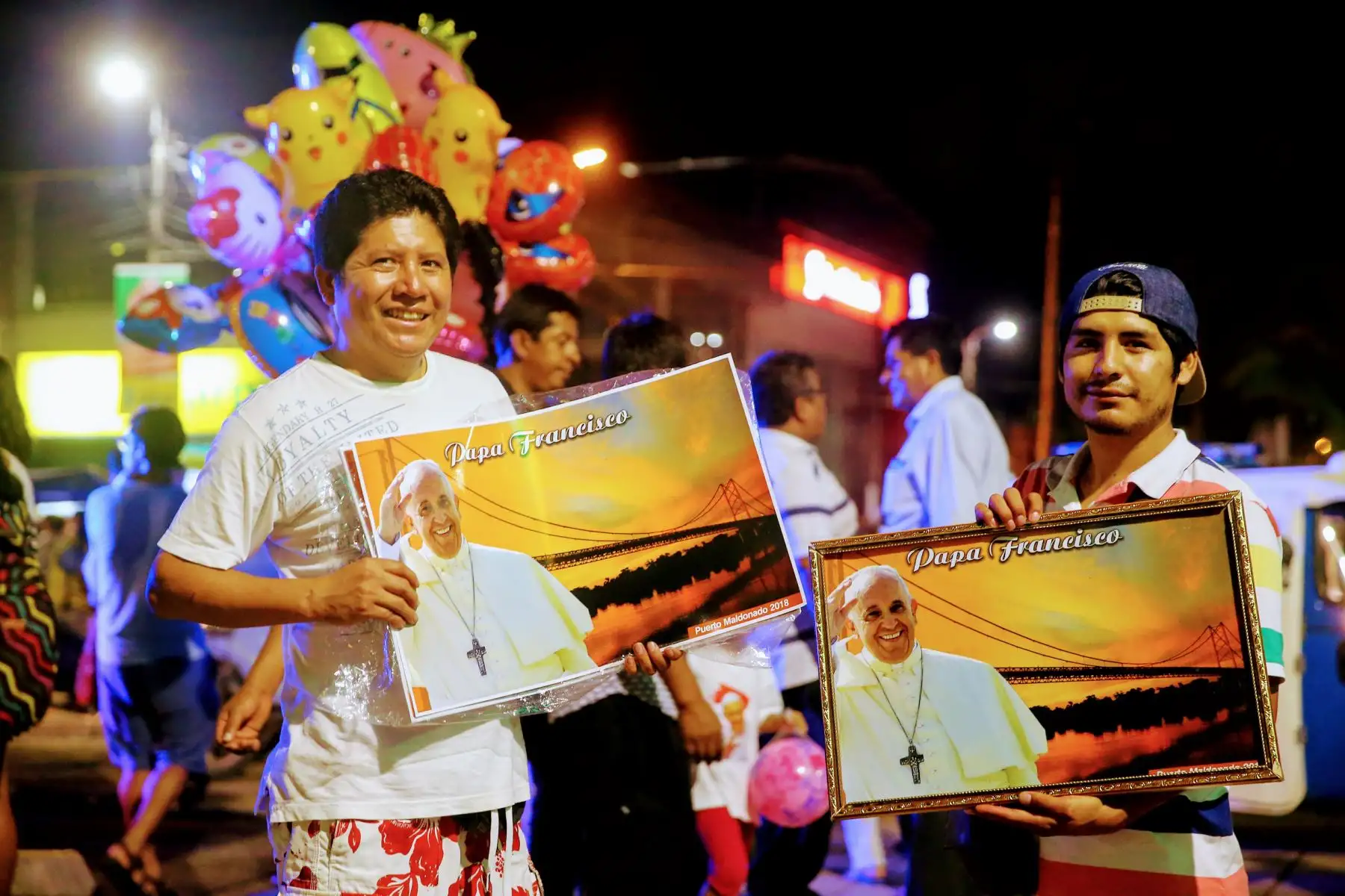 Gran expectativa en Puerto Maldonado por visita del Papa Francisco. Foto: ANDINA/Luis Iparraguirre.