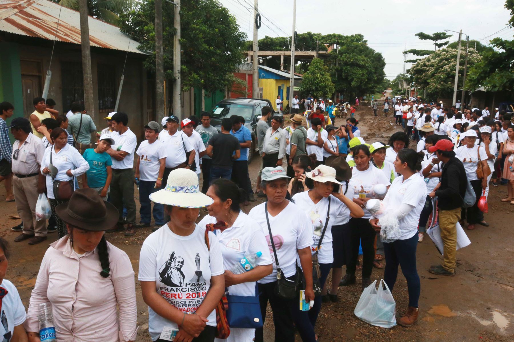 Expectativa en Puerto Maldonado por visita del Papa Francisco. ANDINA/Jhony Laurente