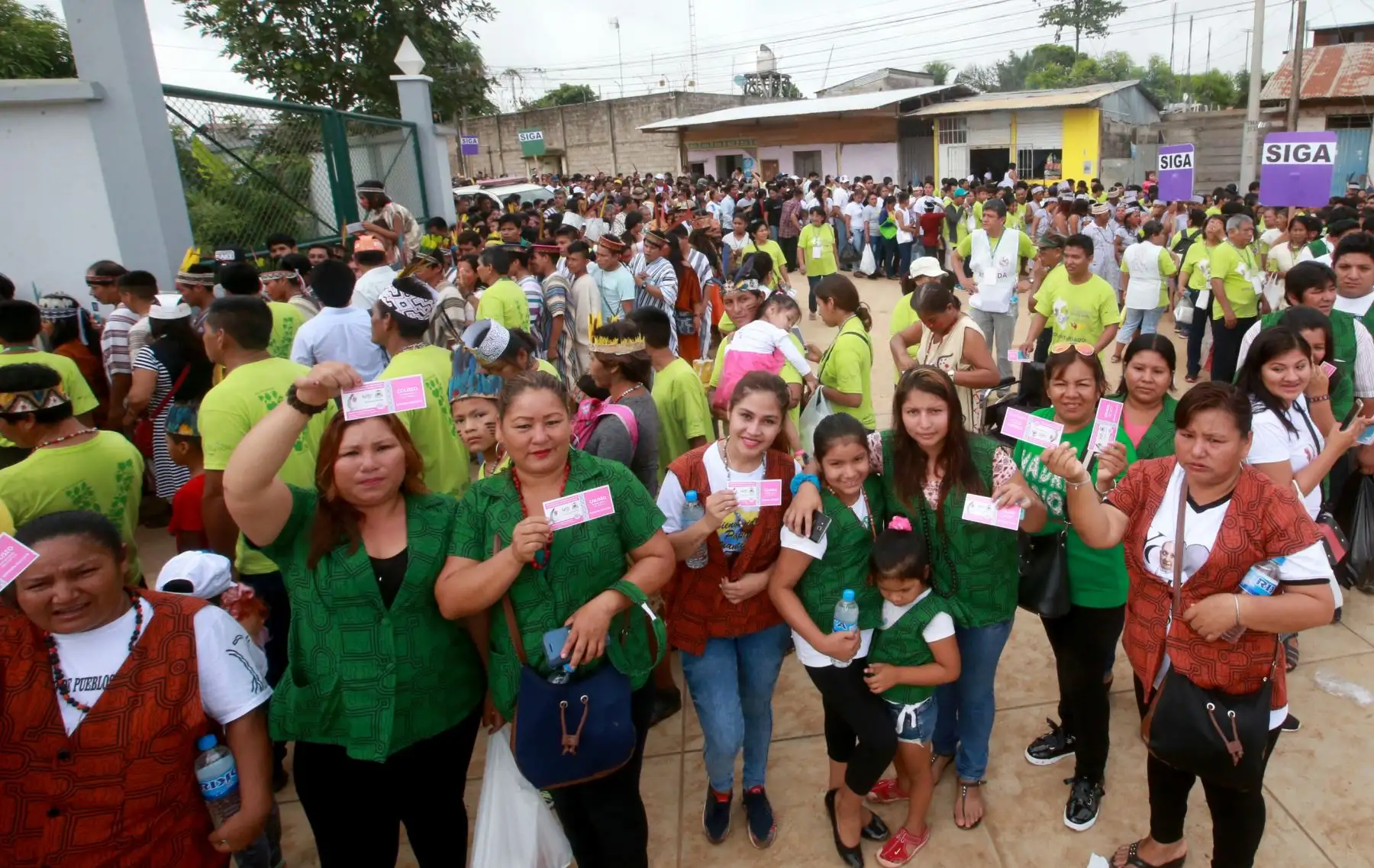 PUERTO MALDONADO PERÚ - ENERO19. Puerto Maldonado espera con entusiasmo al Papa Francisco. Foto: ANDINA/Jhony Laurente