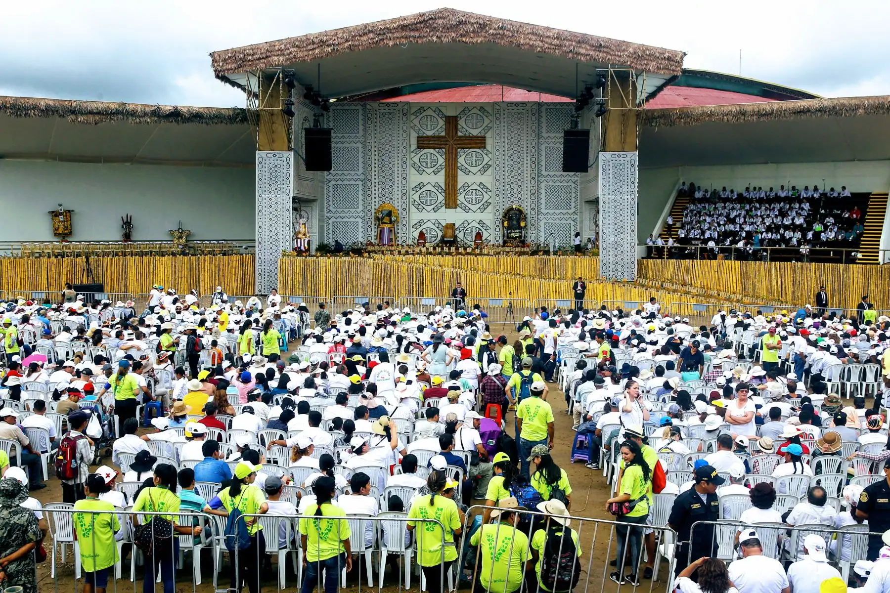 PUERTO MALDONADO PERÚ - ENERO19. Puerto Maldonado espera con entusiasmo al Papa Francisco. Foto: ANDINA/Luis Iparraguirre
