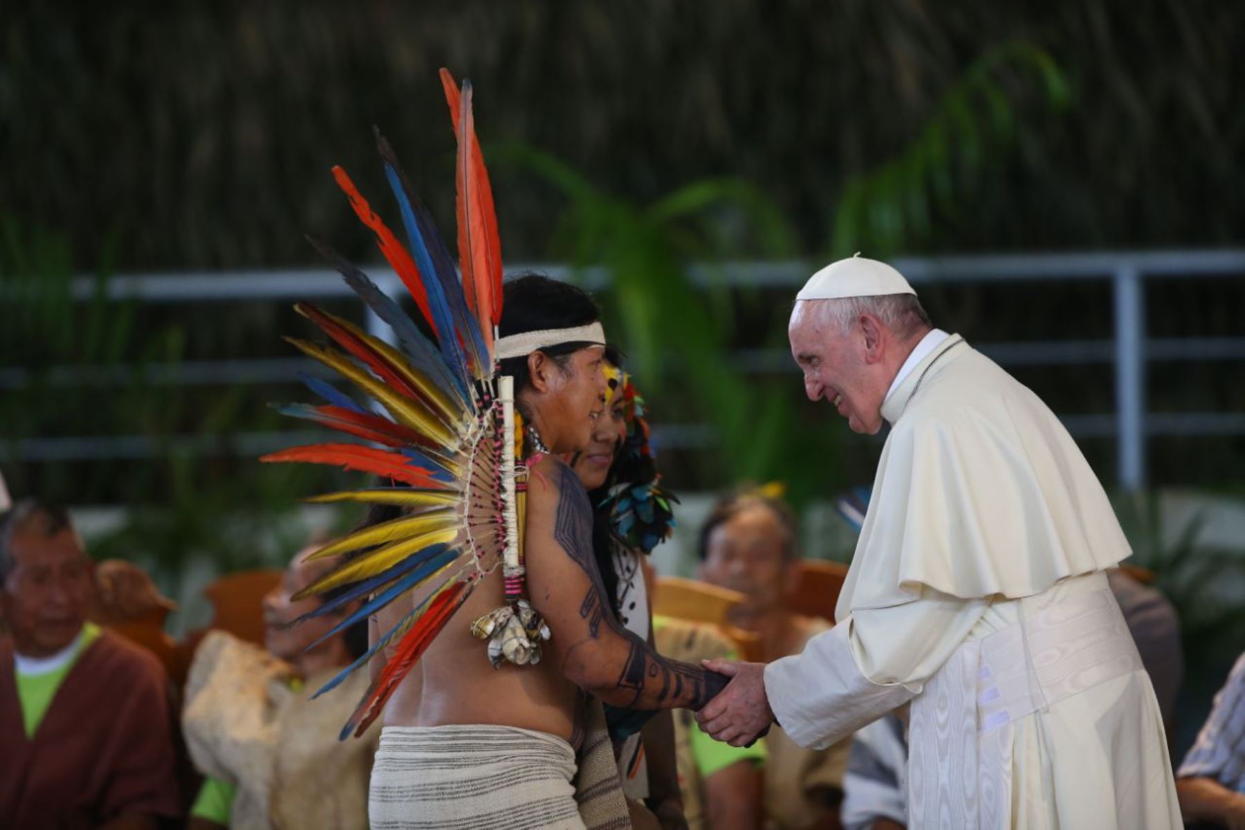 Encuentro del Papa en la Amazonía. ANDINA/Prensa Presidencia