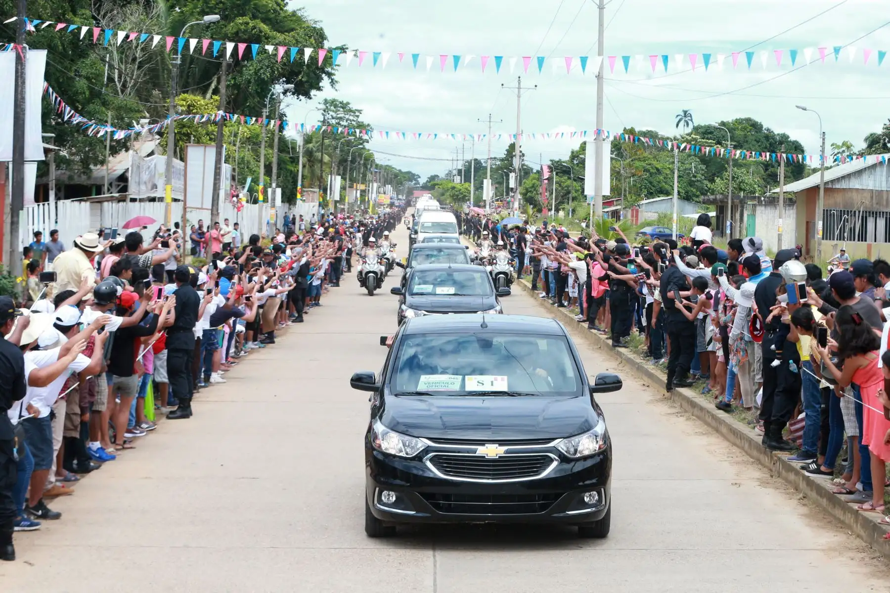 Papa Francisco se dirige hacia su última actividad en Puerto Maldonado. ANDINA/Vidal Tarqui