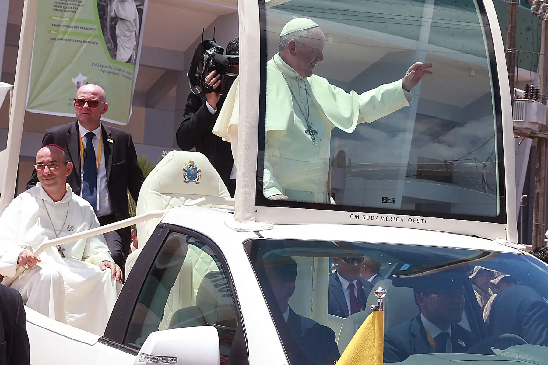 PUERTO MALDONADO PERÚ - ENERO 19. Papa Francisco llega  a Puerto Maldonado. Foto: ANDINA/Vidal Tarqui