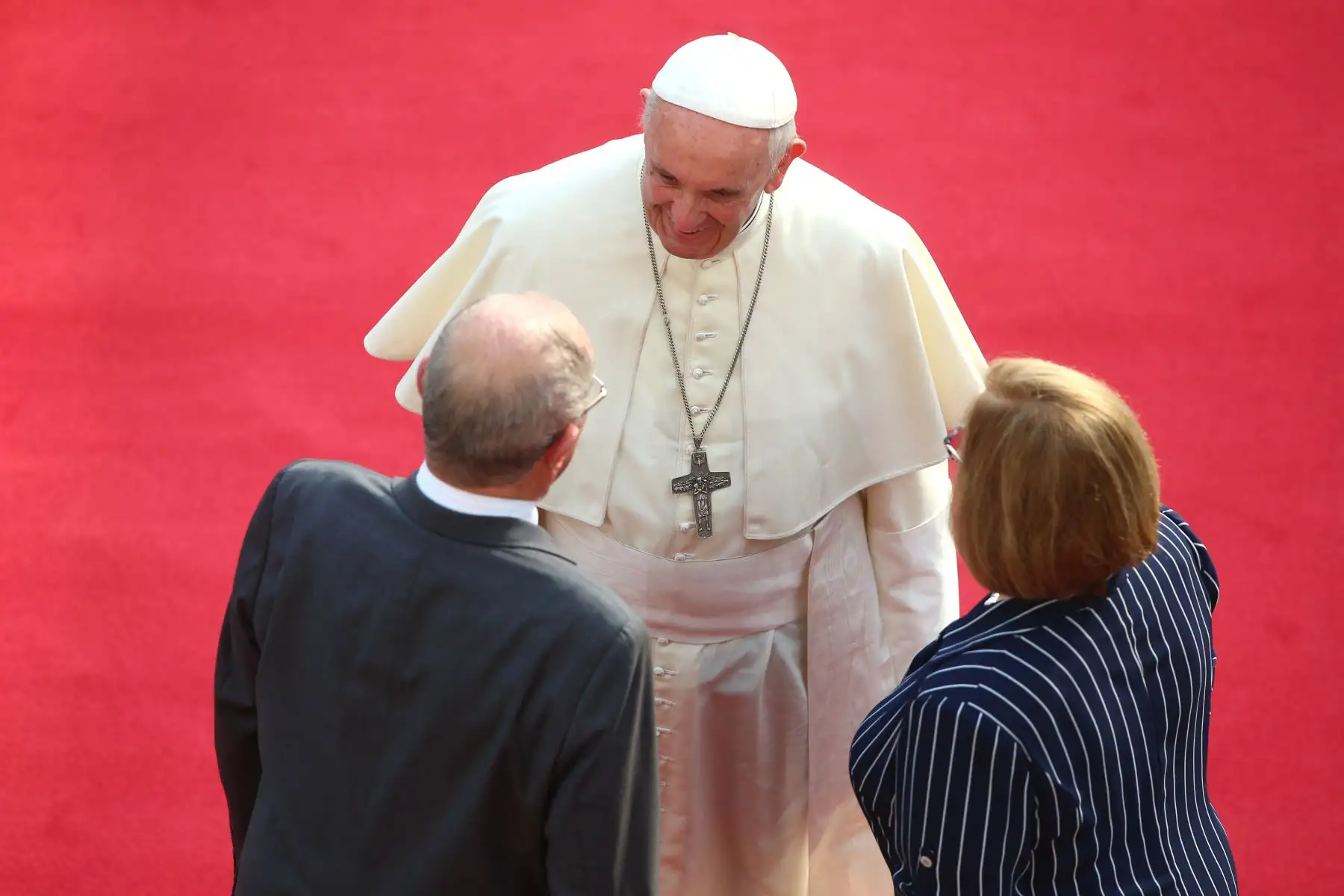 LIMA PERÚ - ENERO 19. Papa Francisco vista Palacio de Gobierno  y se reúne con Presidente Kuczynski. Foto: ANDINA/Prensa Presidencia