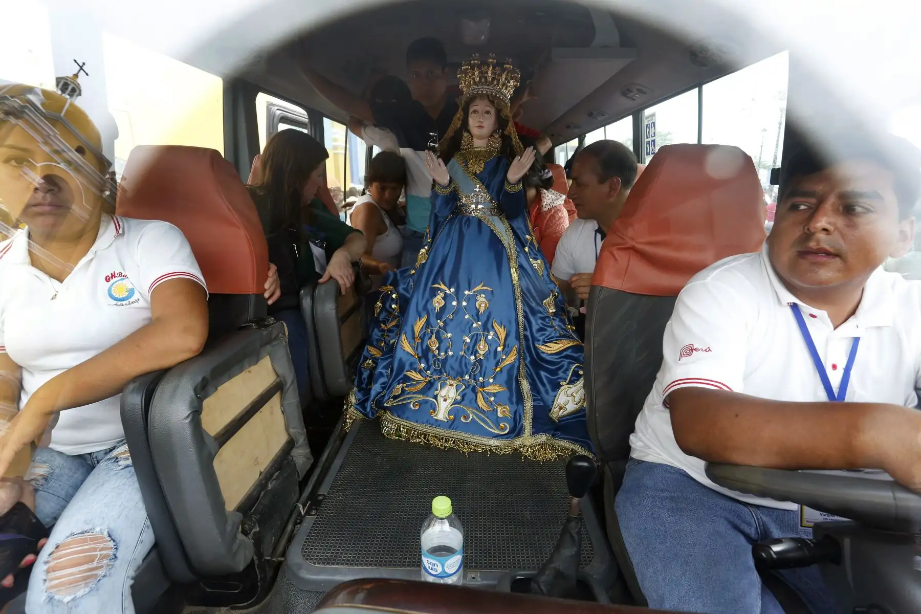 TRUJILLO PERÚ - ENERO 19. Ultimos preparativos para la visita del Papa Francisco en la ciudad de Trujillo. Foto: ANDINA/Paul Vallejos