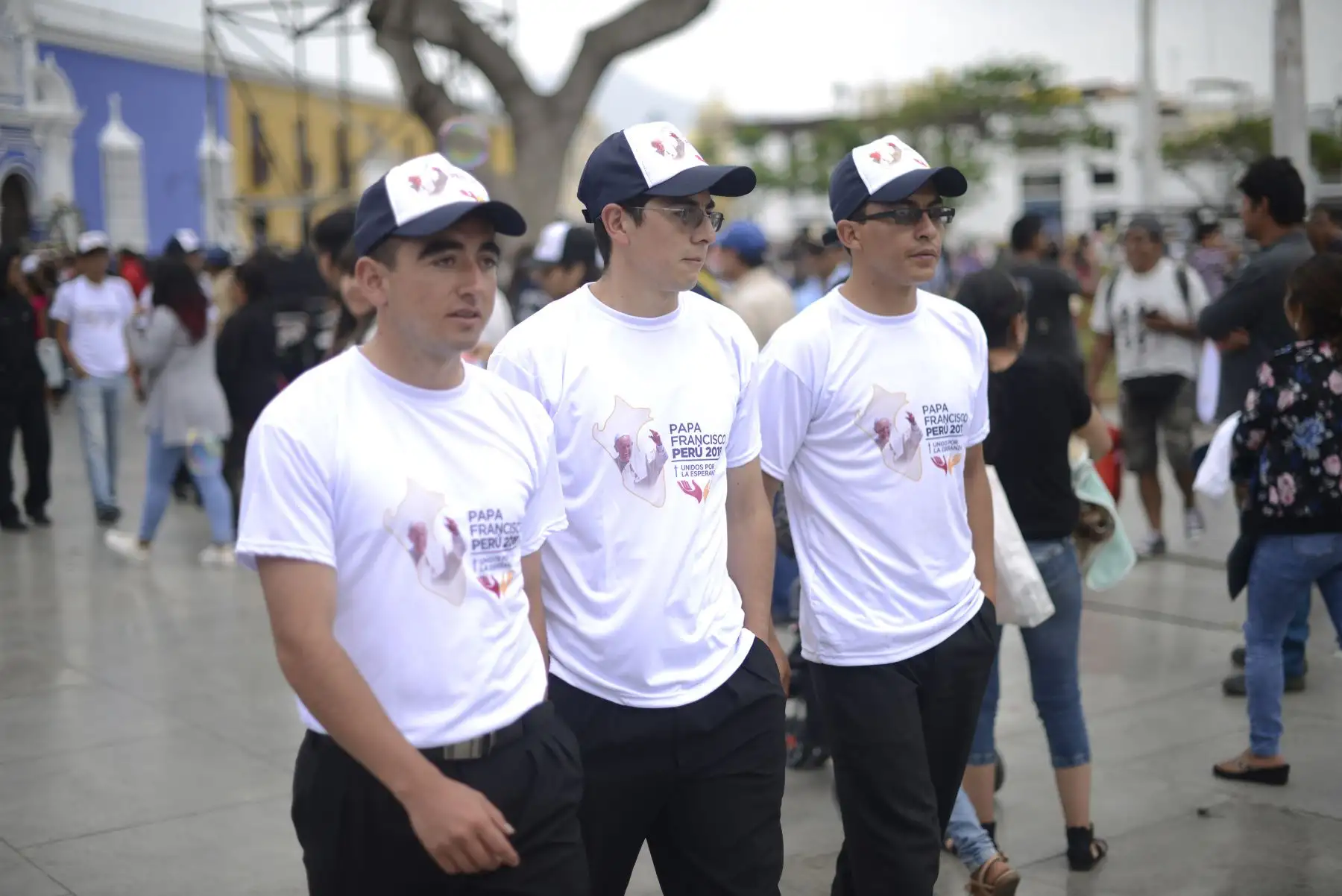 TRUJILLO PERÚ - ENERO 19. Ultimos preparativos para la visita del Papa Francisco en la ciudad de Trujillo. Foto: ANDINA/Elias Alfageme