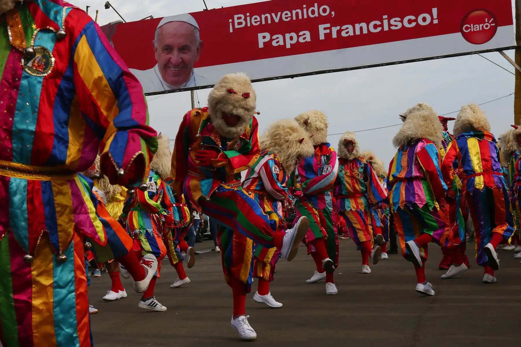 TRUJILLO PERÚ - ENERO 19. Ultimos preparativos para la visita del Papa Francisco en la ciudad de Trujillo. Foto: ANDINA/Jose Tejada