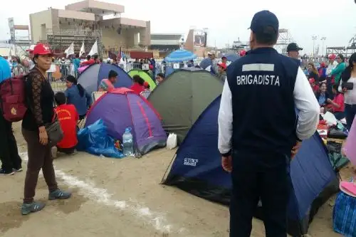 Minsa despliega despliega brigadistas en playa de Huanchaco por misa que oficiará el Papa Francisco. ANDINA/Difusión