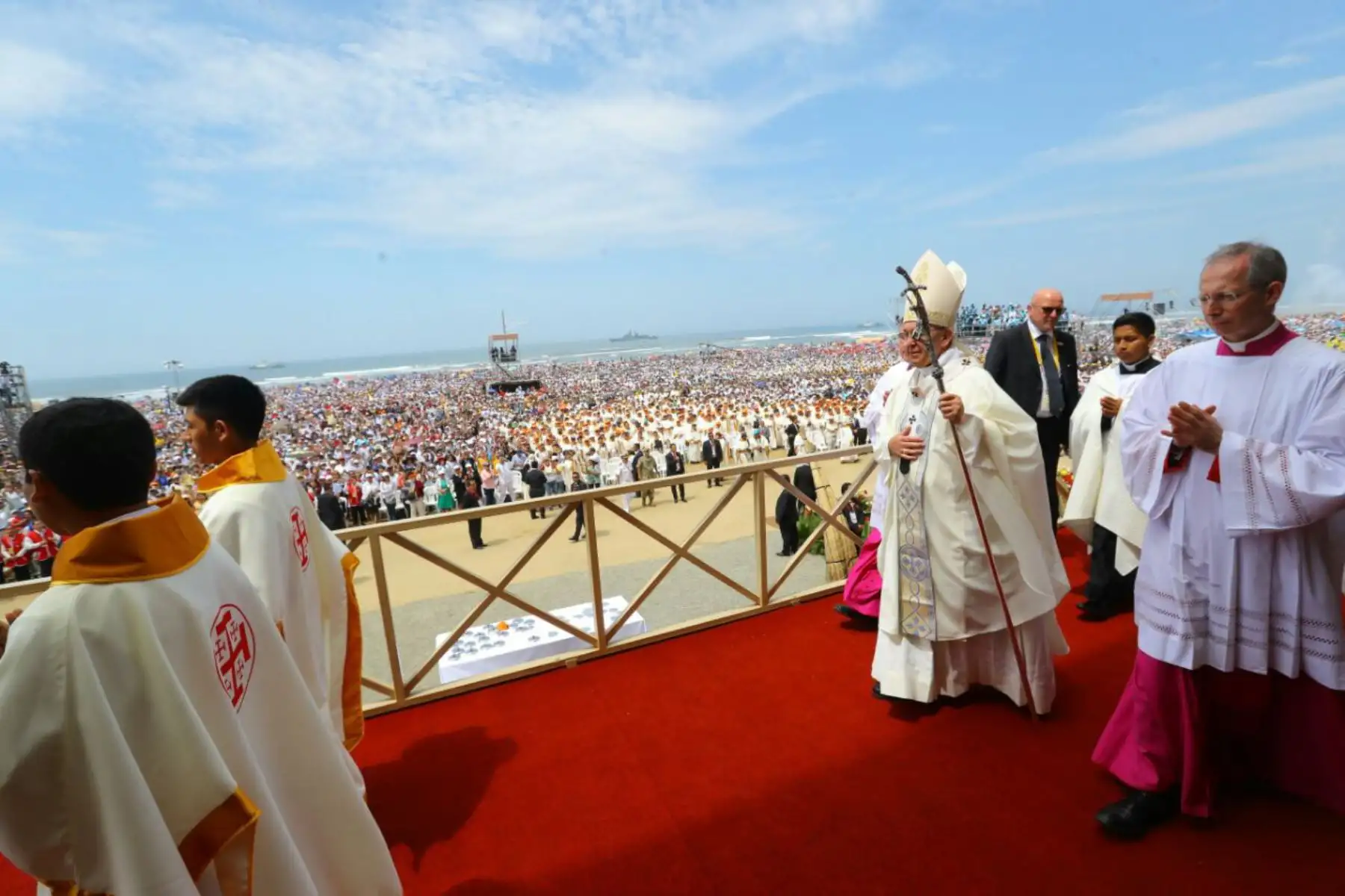 Misa del Papa Francisco en Trujillo. Foto: ANDINA/Andrés Valle