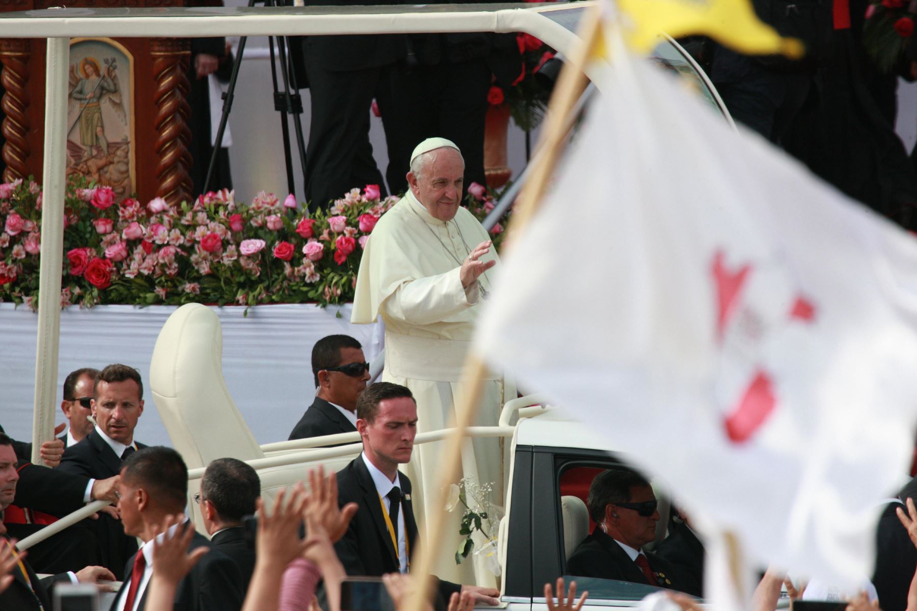 Papa Francisco encabezó Ceremonia Mariana en Trujillo. ANDINA/Dante Zegarra