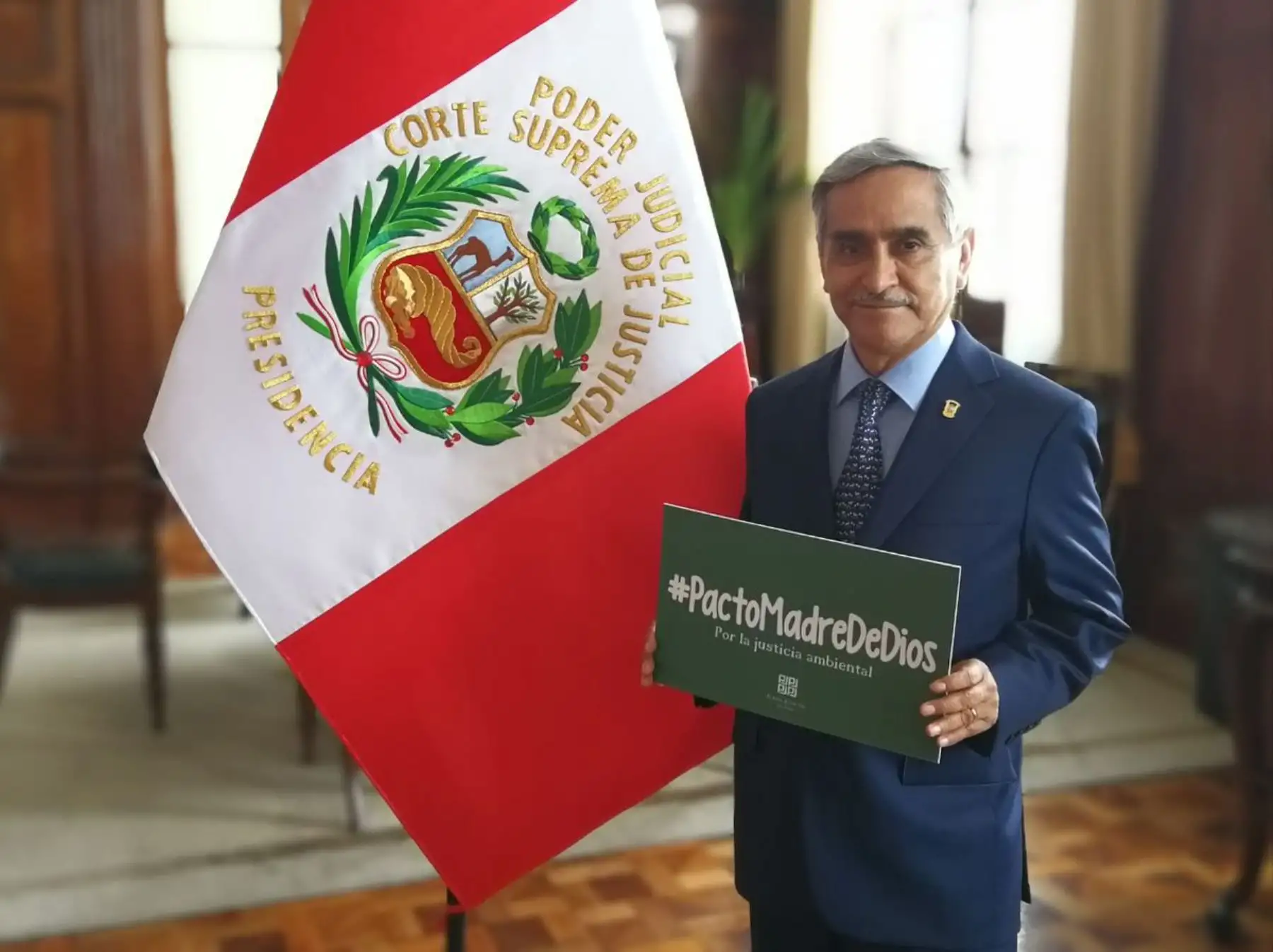 Presidente del Poder Judicial, Duberlí Rodríguez.