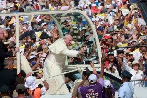 21/01/2018   LIMA PERÚ - ENERO 21. Papa Francisco oficia misa en las Palmas. Foto: ANDINA/Jhony Laurente