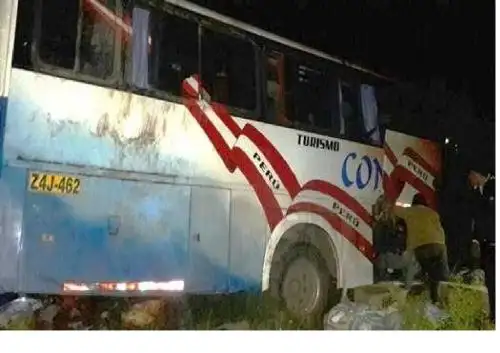 Ómnibus que se accidentó pertenece a la empresa Continental del Sur.