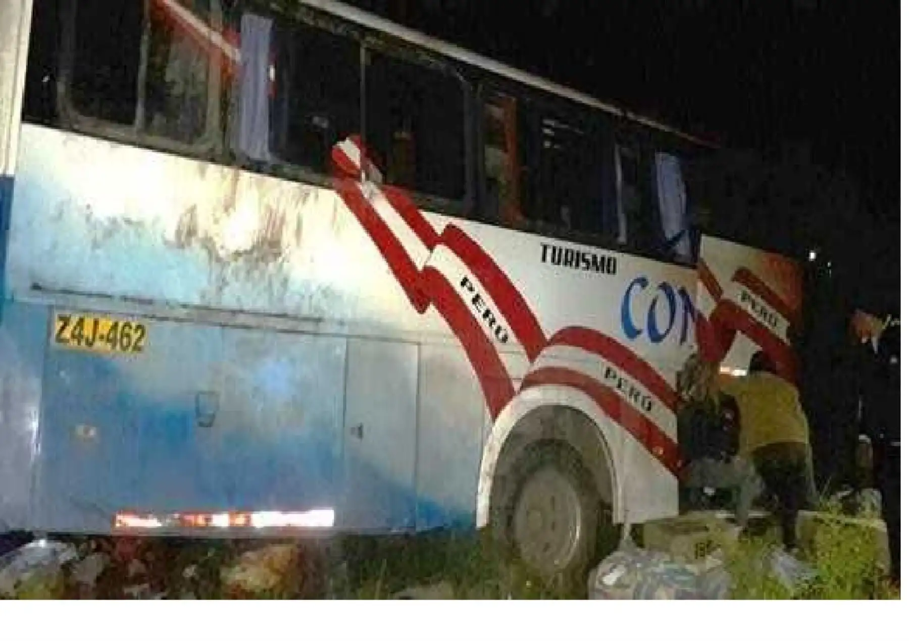 Ómnibus que se accidentó pertenece a la empresa Continental del Sur.