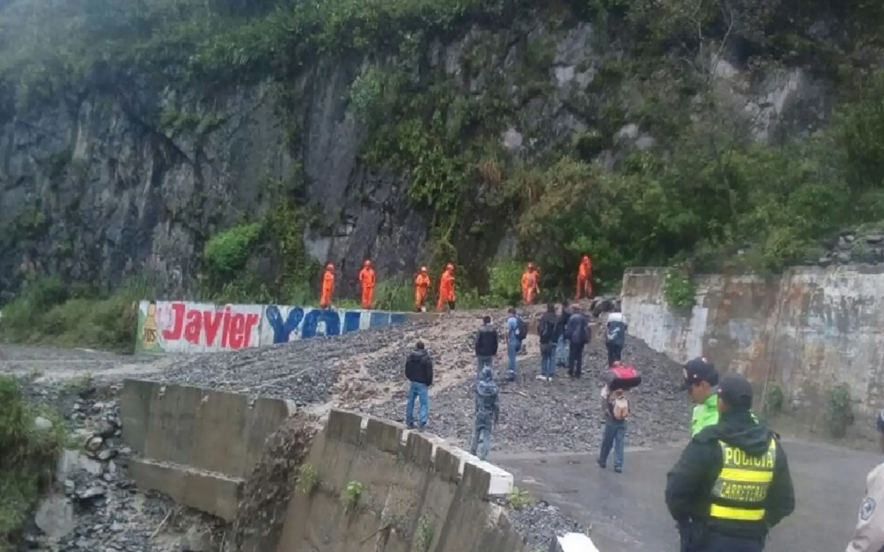 Huaico se originó a consecuencia de las lluvias intensas que se registraron en la parte alta de Tarma. Foto. Pedro Tinoco.