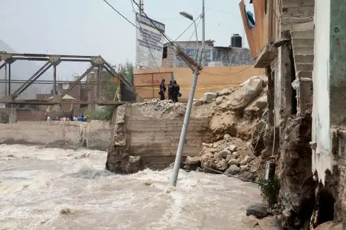 Expertos del Senamhi anuncian que caudal del río Rímac se incrementará en niveles normales. ANDINA/Vidal Tarqui