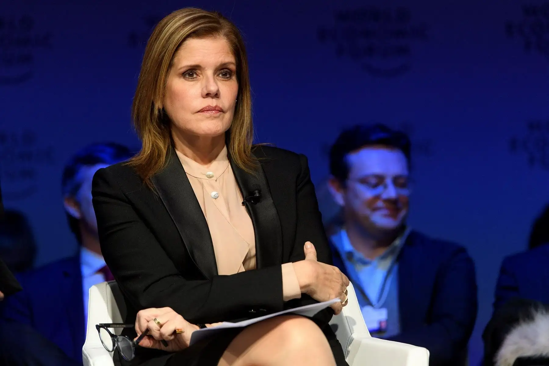 La jefa del Gabinete Ministerial, Mercedes Aráoz en foro económico de Davos.