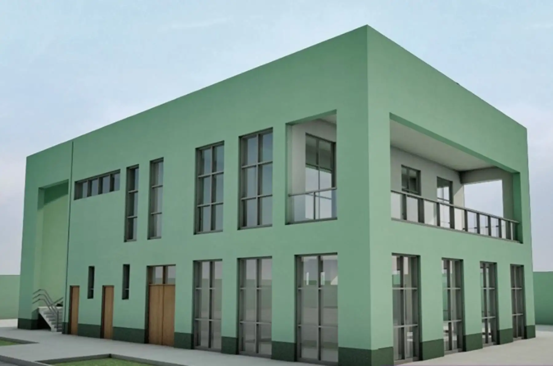 Modelo de las nuevas comisarías que construye Asbanc. Foto: ANDINA/Difusión