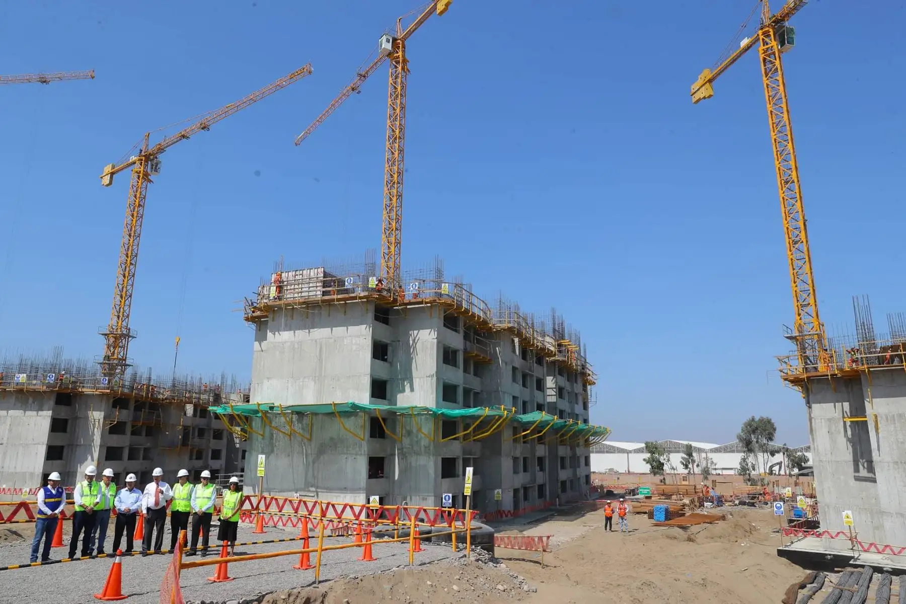Presidente de la República, Pedro Pablo Kuczynski, inspeccionó las obras de construcción de la Villa de Atletas para los Juegos Panamericanos Lima 2019. Foto: ANDINA/ Prensa Presidencia