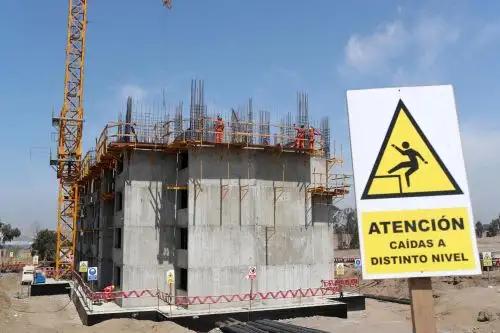 25/01/2018   Fotografía de un edificio que forma parte de las obras de la Villa Panamericana, durante una inspección que realizó el Presidente de Perú, Pedro Pablo Kuczynski. Foto: Efe.