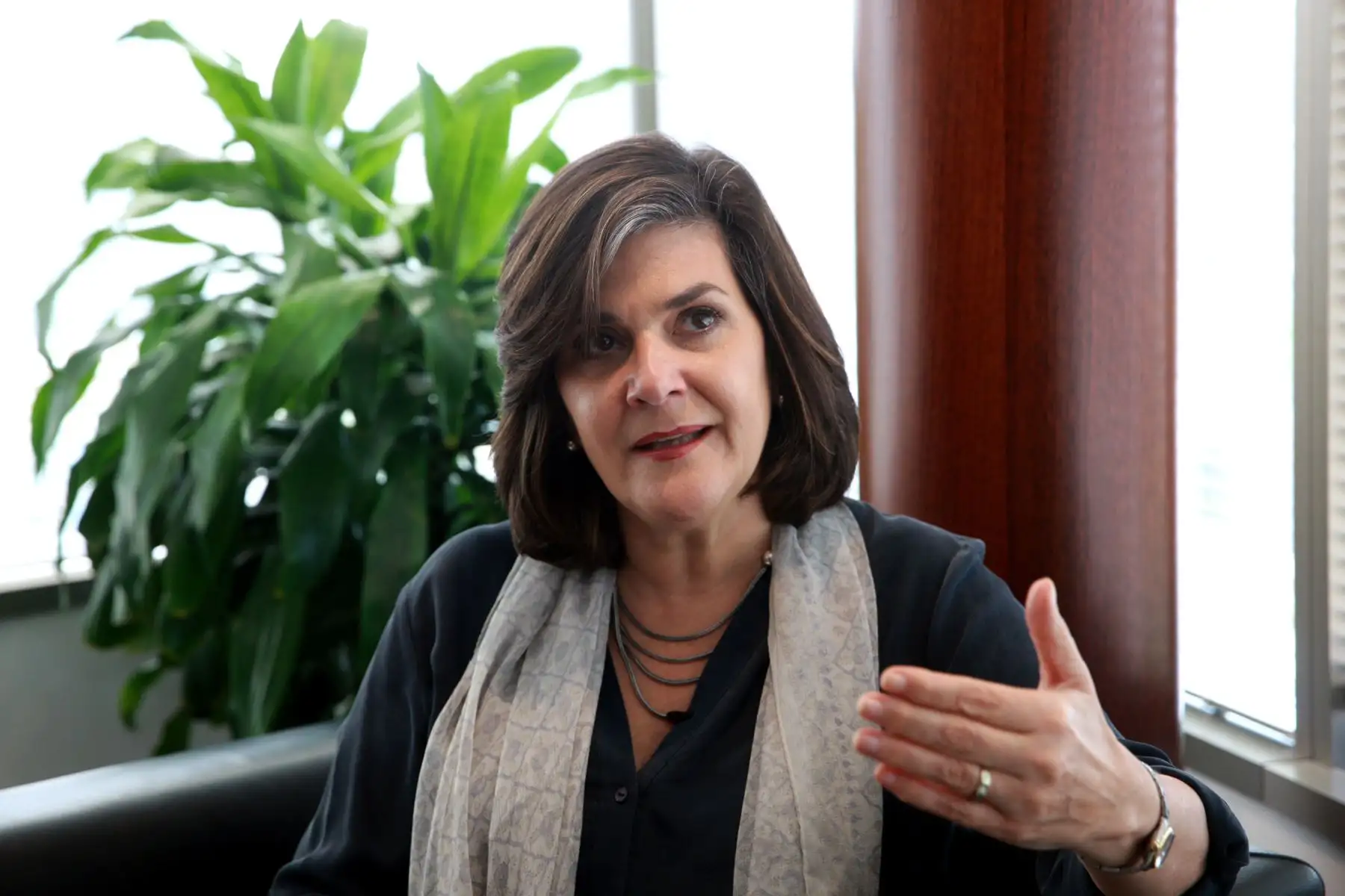 Directora representante de la CAF en Perú, Eleonora Silva.  ANDINA/Dante Zegarra
