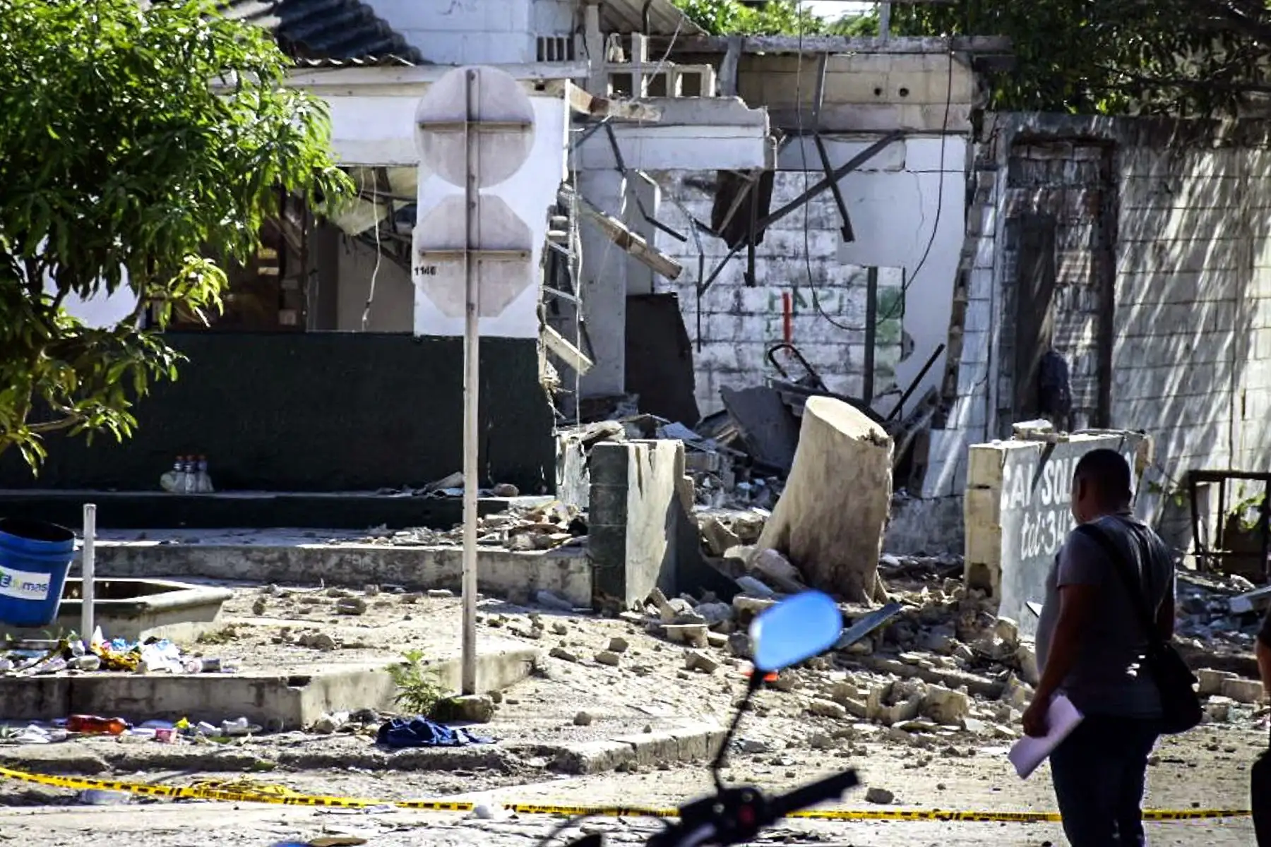 Atentado en Colombia. Foto: AFP.