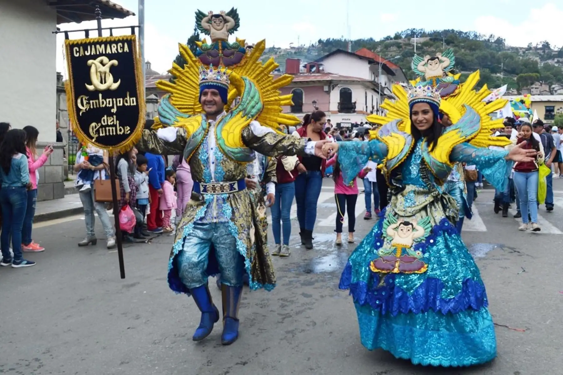 Cajamarca inicia celebraciones del Carnaval con multitudinario pregón. ANDINA/Eduard Lozano