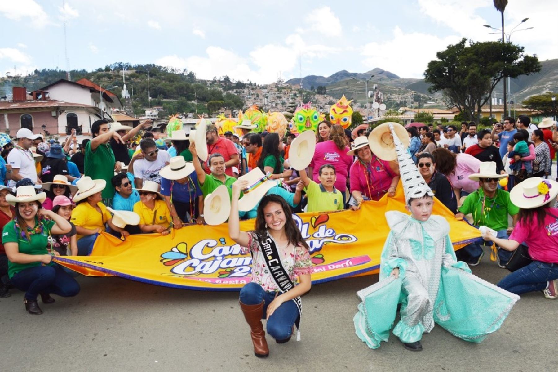 Cajamarca inicia celebraciones del Carnaval con multitudinario pregón. ANDINA/Eduard Lozano