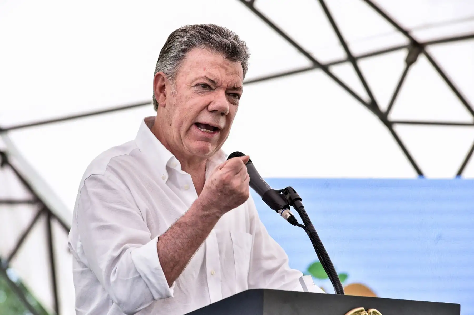 Presidente colombiano Juan Manuel Santos. Foto: AFP