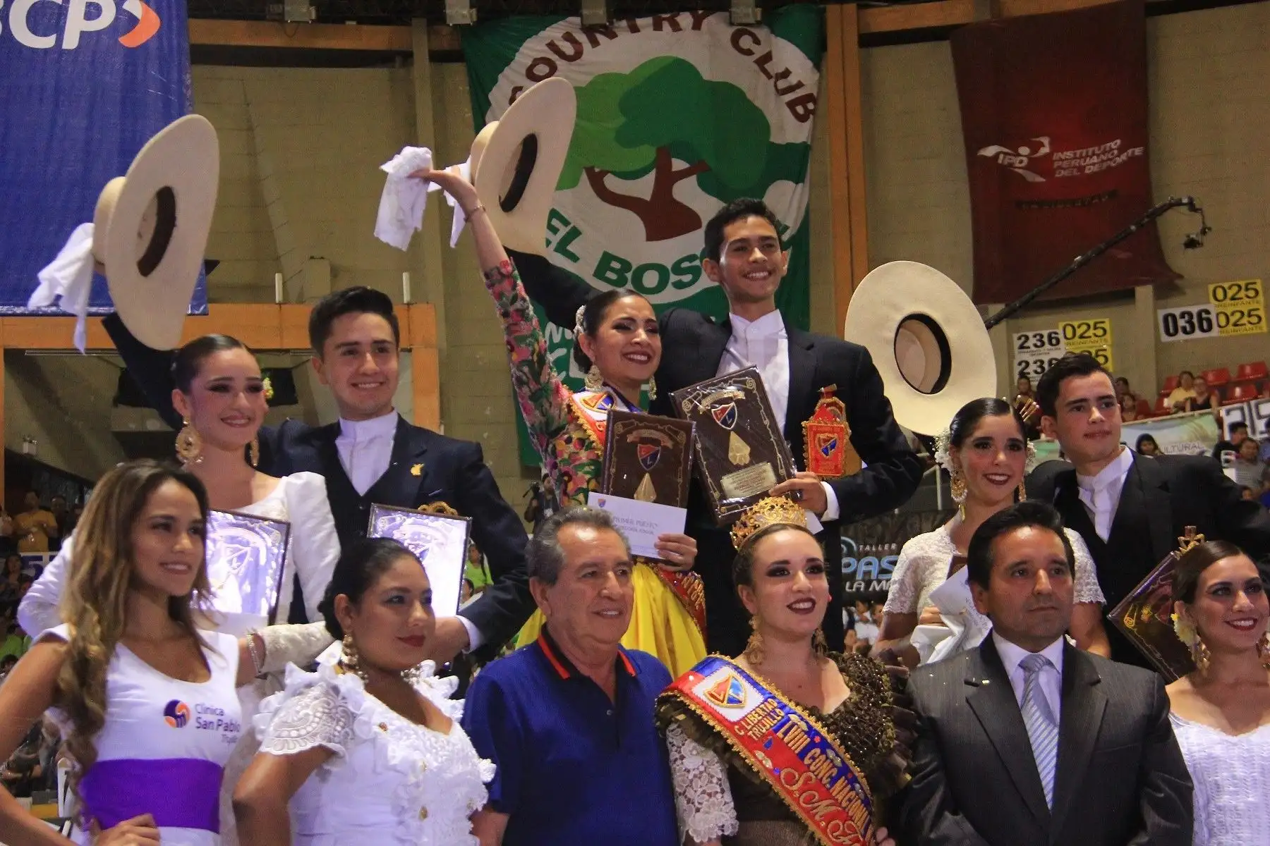 Campeones de Concurso de Marinera. Categoría Junior.  ANDINA/Luis Puell