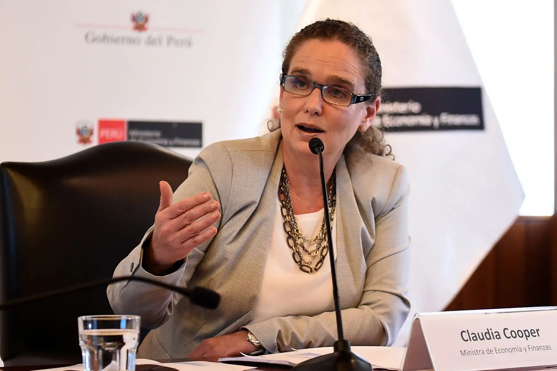 Ministra de Economía y Finanzas, Claudia Cooper.Foto:  ANDINA/Difusión.