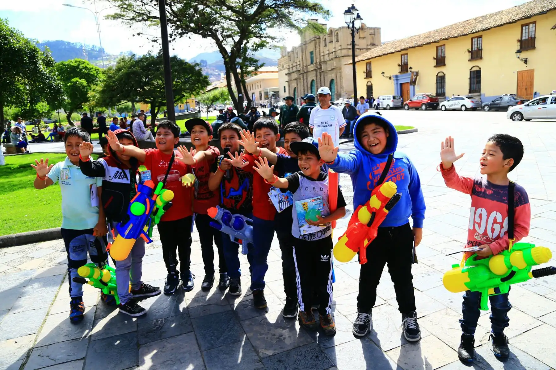 MTC realizo campaña  Yo Hago el Cambio de Seguridad  Vial y el Aplicativo MIKI de seguimiento de las inversiones, en la región de Cajamarca.Foto: ANDINA/ MTC