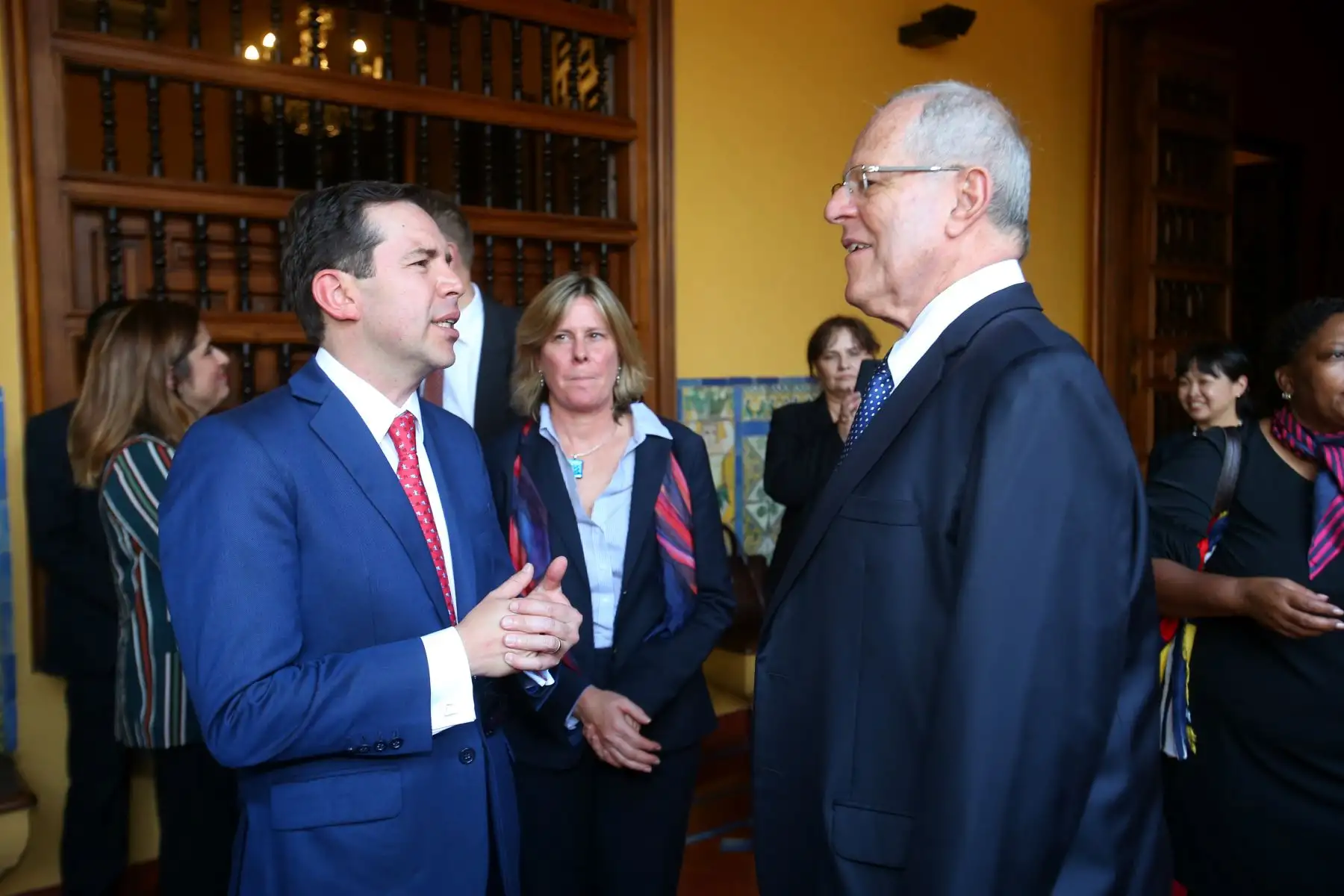 Presidente Kuczynski se reúne con miembros del Panel de Alto Nivel sobre el Agua. Foto: ANDINA/ Prensa Presidencia