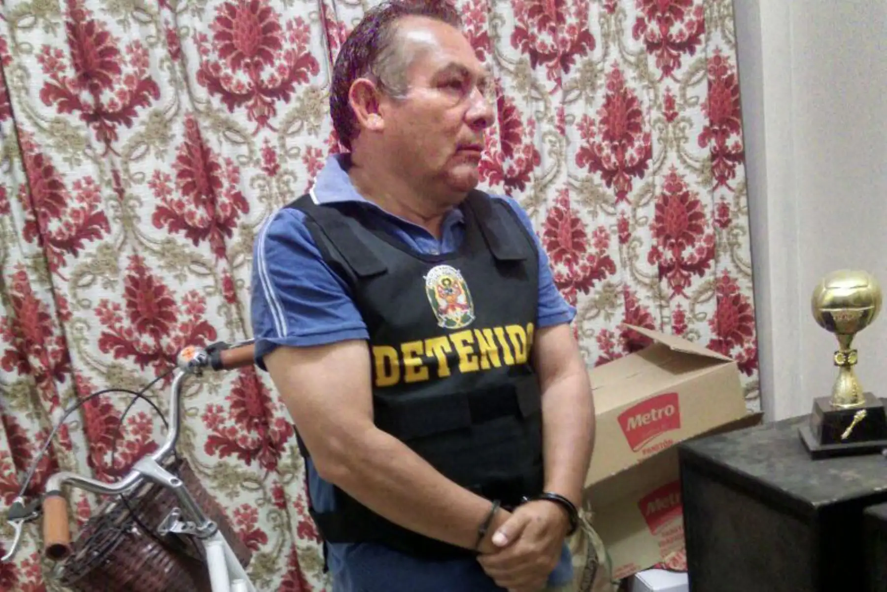 Otro de los detenidos de la organización criminal "Los malditos de Santa Rosa". Foto: ANDINA/ MININTER