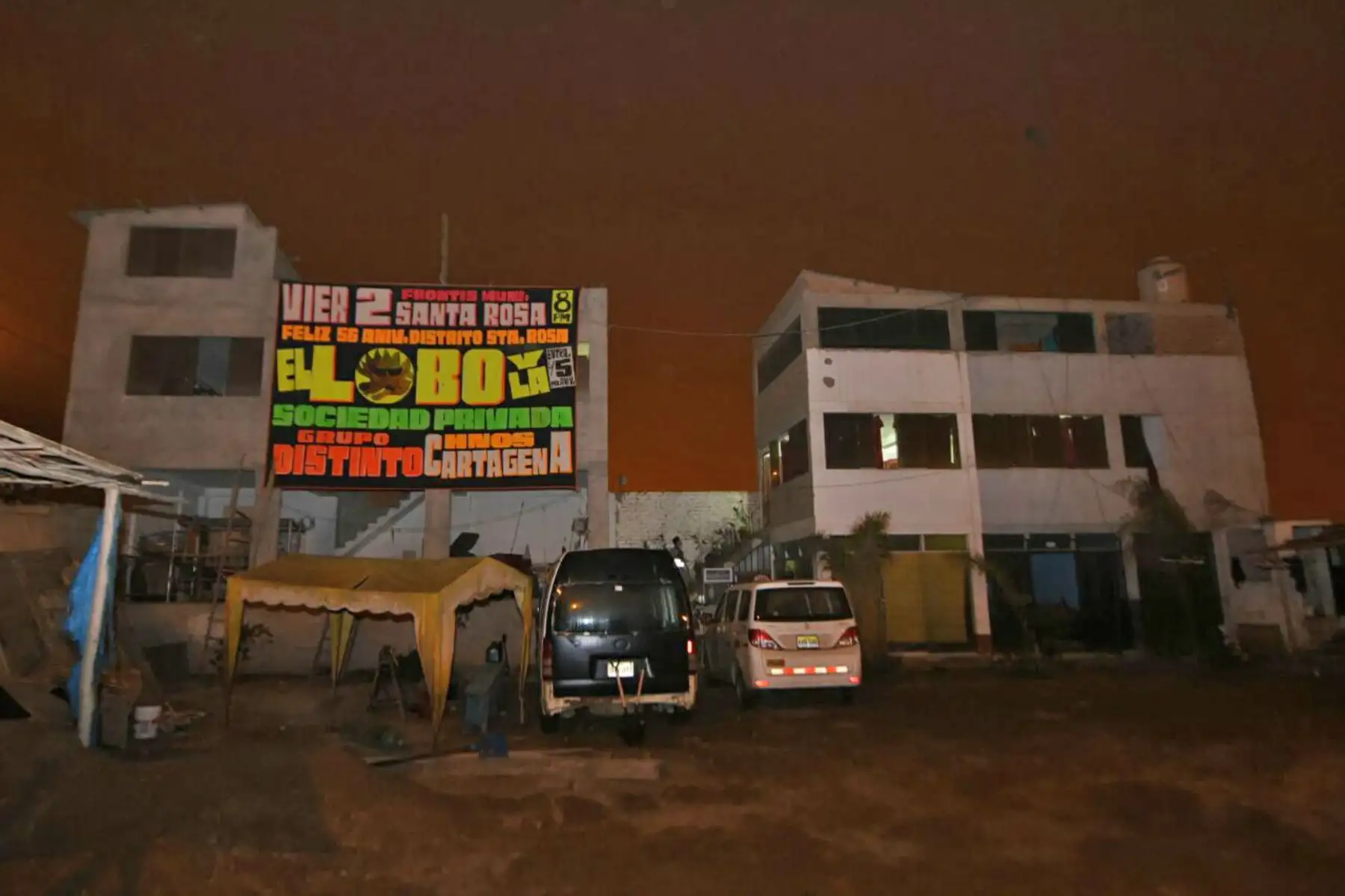 Uno de los inmuebles intervenidos a la organización criminal "Los malditos de Santa Rosa". Foto: ANDINA/ MININTER