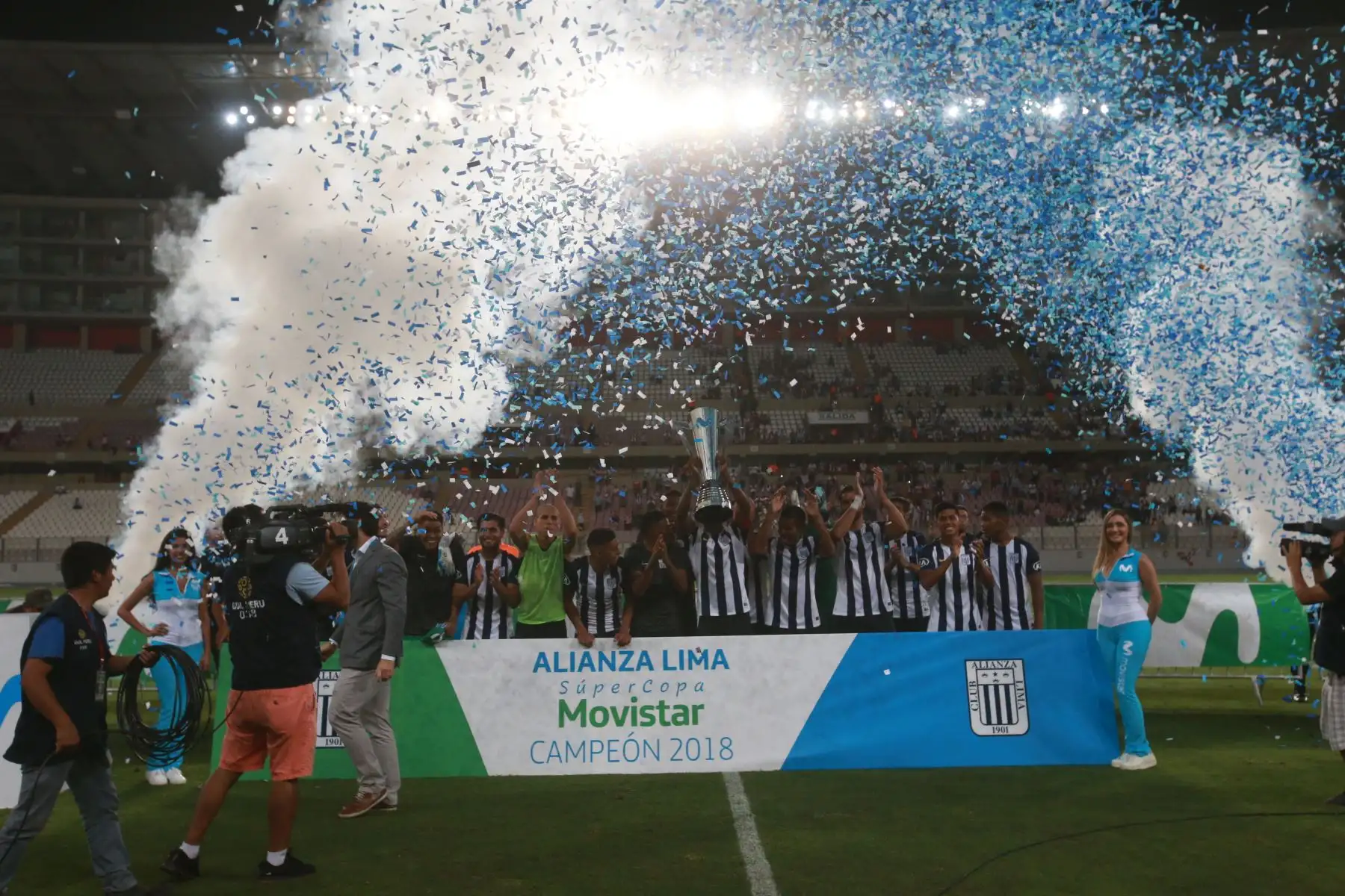 LIMA-PERÚ-ENERO-31.Alianza Lima ganó la Supercopa Movistar 2018. al Sport Boys, en el Estadio Nacional. Foto:ANDINA/ Jhony Laurente