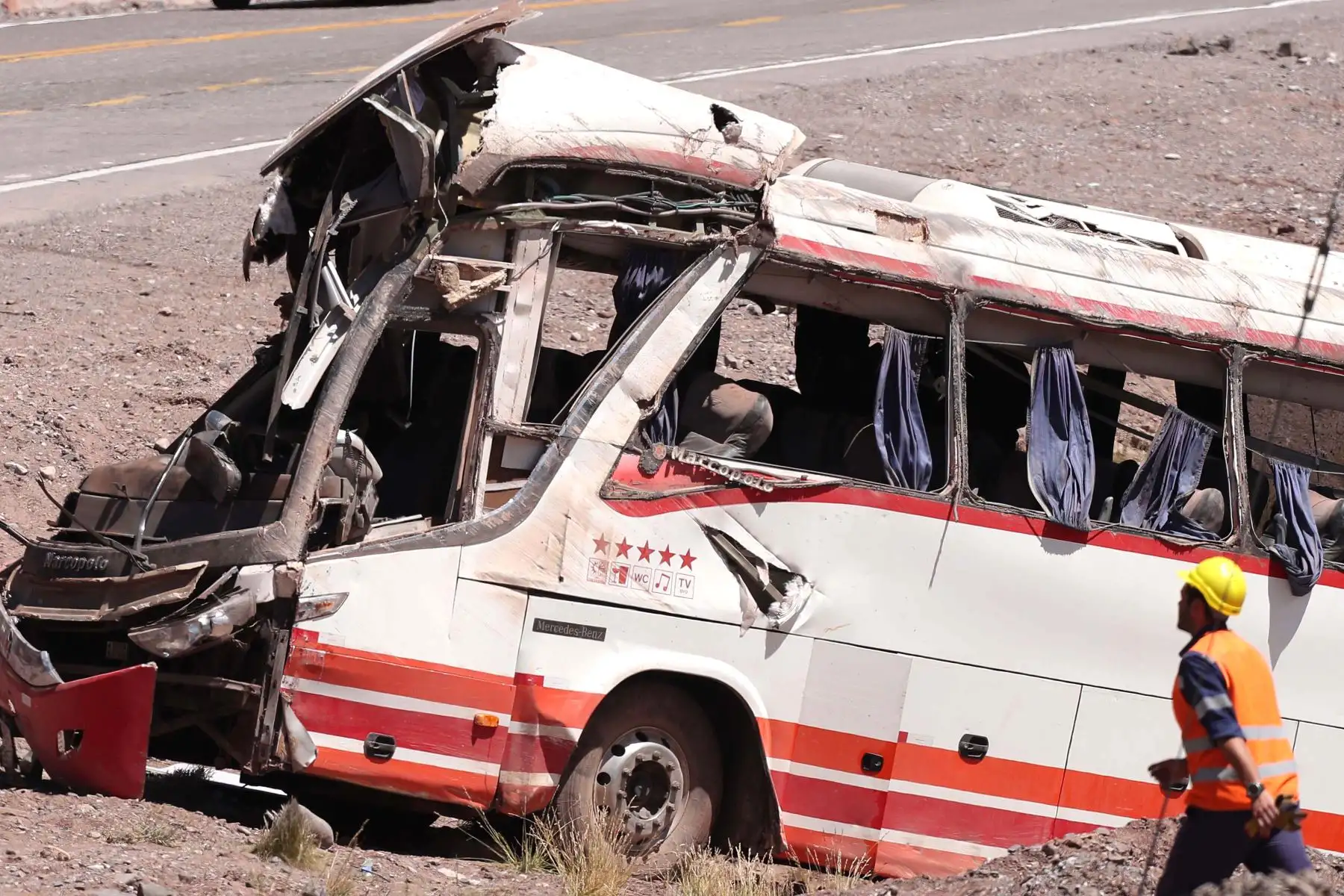 Accidente frontera Chile-Argentina. Foto: AFP.