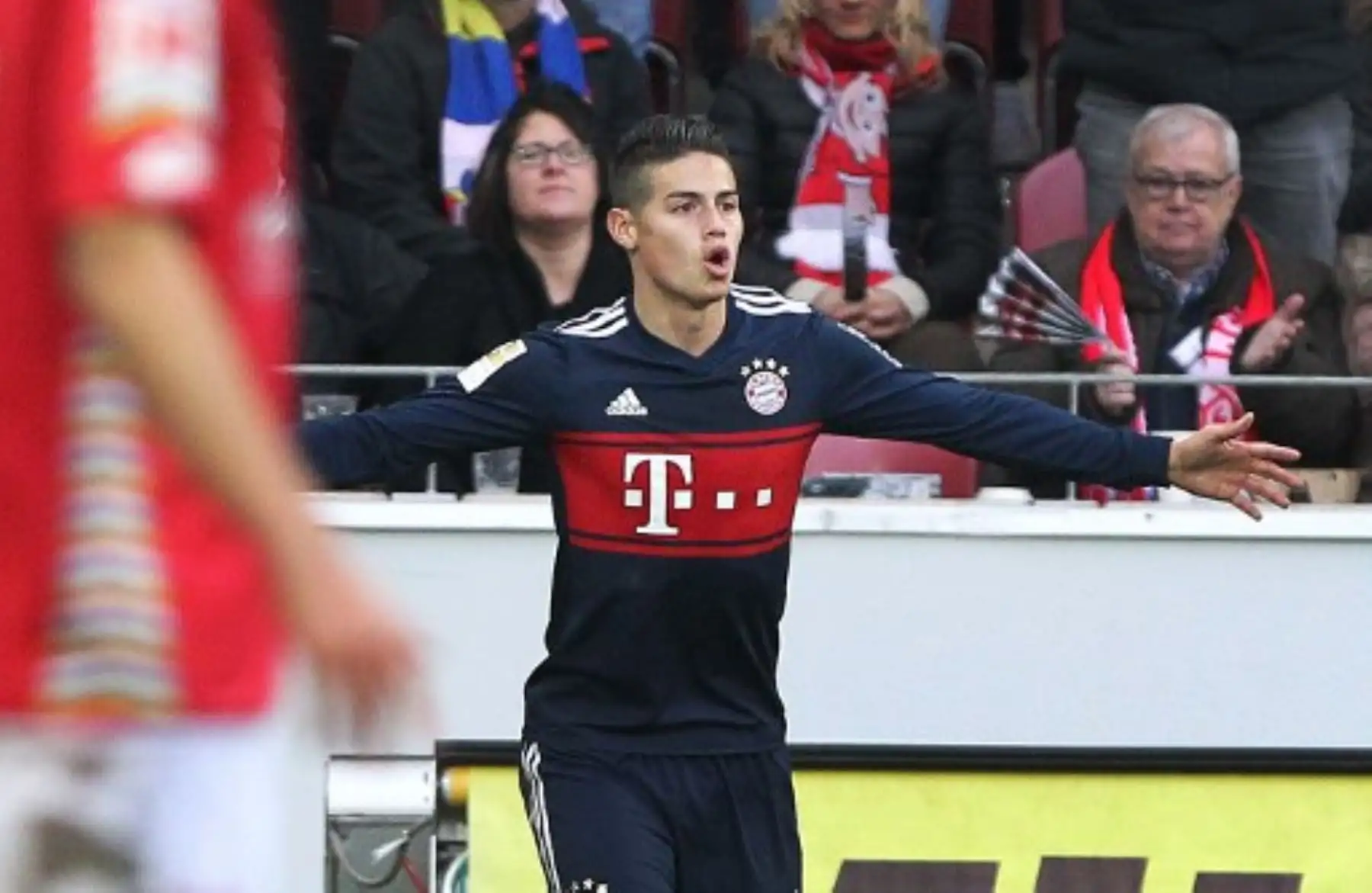 Partido de fútbol de la primera división alemana Mainz 05 contra el Bayern Munich.Foto:AFP