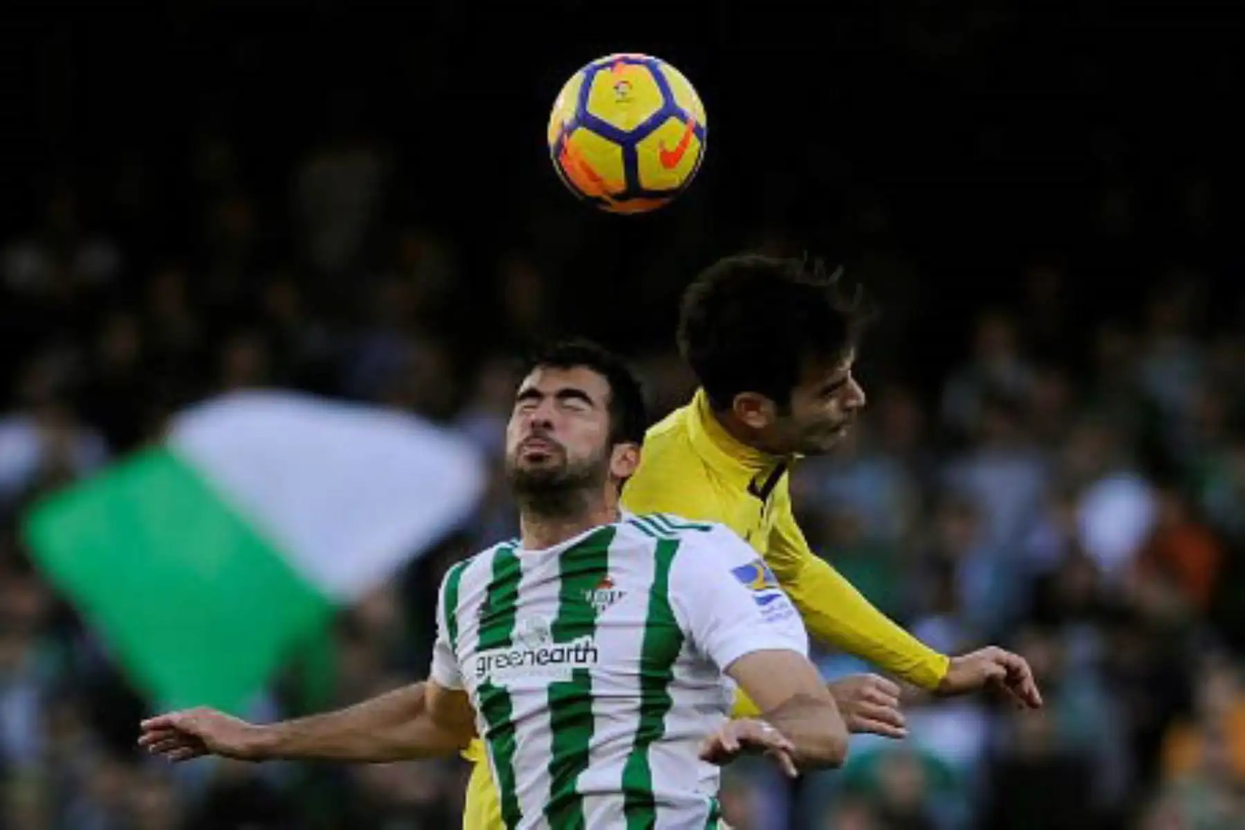 Partido de fútbol de la liga española entre Real Betis y Villarreal CF en Sevilla.Foto:AFP