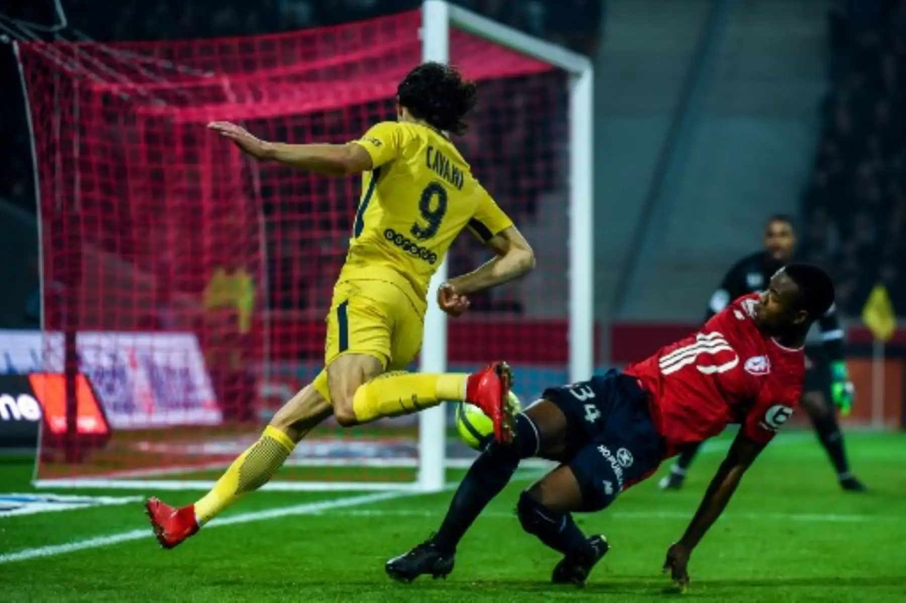 Partido de fútbol L1 francés entre Lille Losc y Paris Saint-Germain (PSG).Foto:AFP