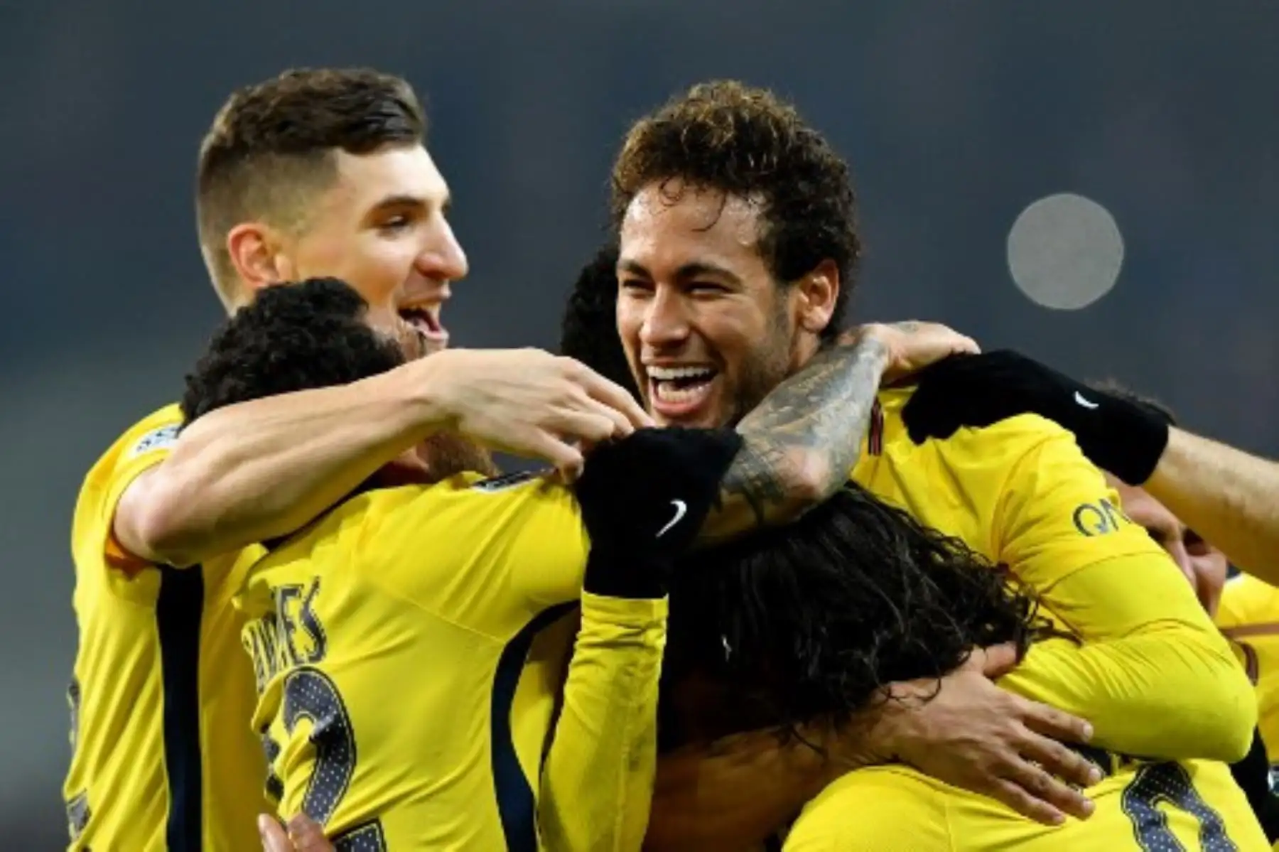 Partido de fútbol L1 francés entre Lille Losc y Paris Saint-Germain (PSG).Foto:AFP