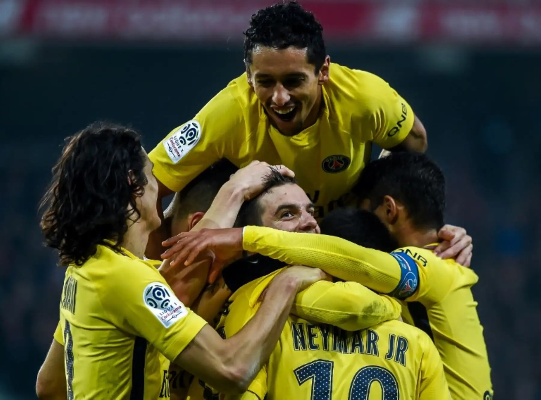 Partido de fútbol L1 francés entre Lille Losc y Paris Saint-Germain (PSG).Foto:AFP