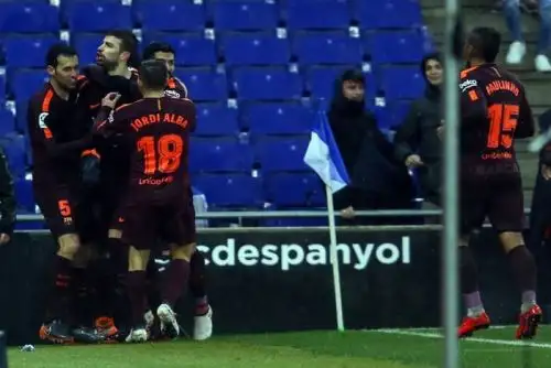 Piqué se disfrazó de delantero y salvó al Barza de una empate