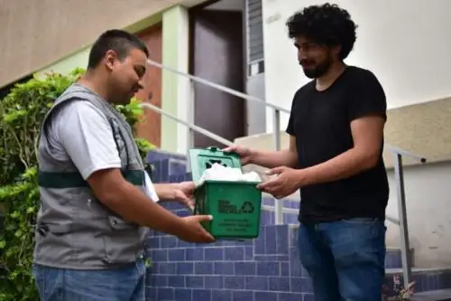 Reciclaje de residuos orgánicos en San Isidro. foto: Andina/Difusión