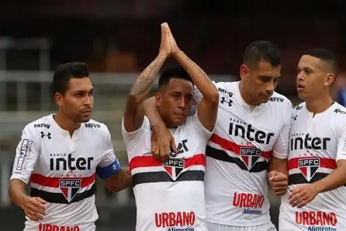 Cueva se reencontró con el gol y pidió disculpas a la torcida del Sao Paulo (Twitter Sao Paulo)