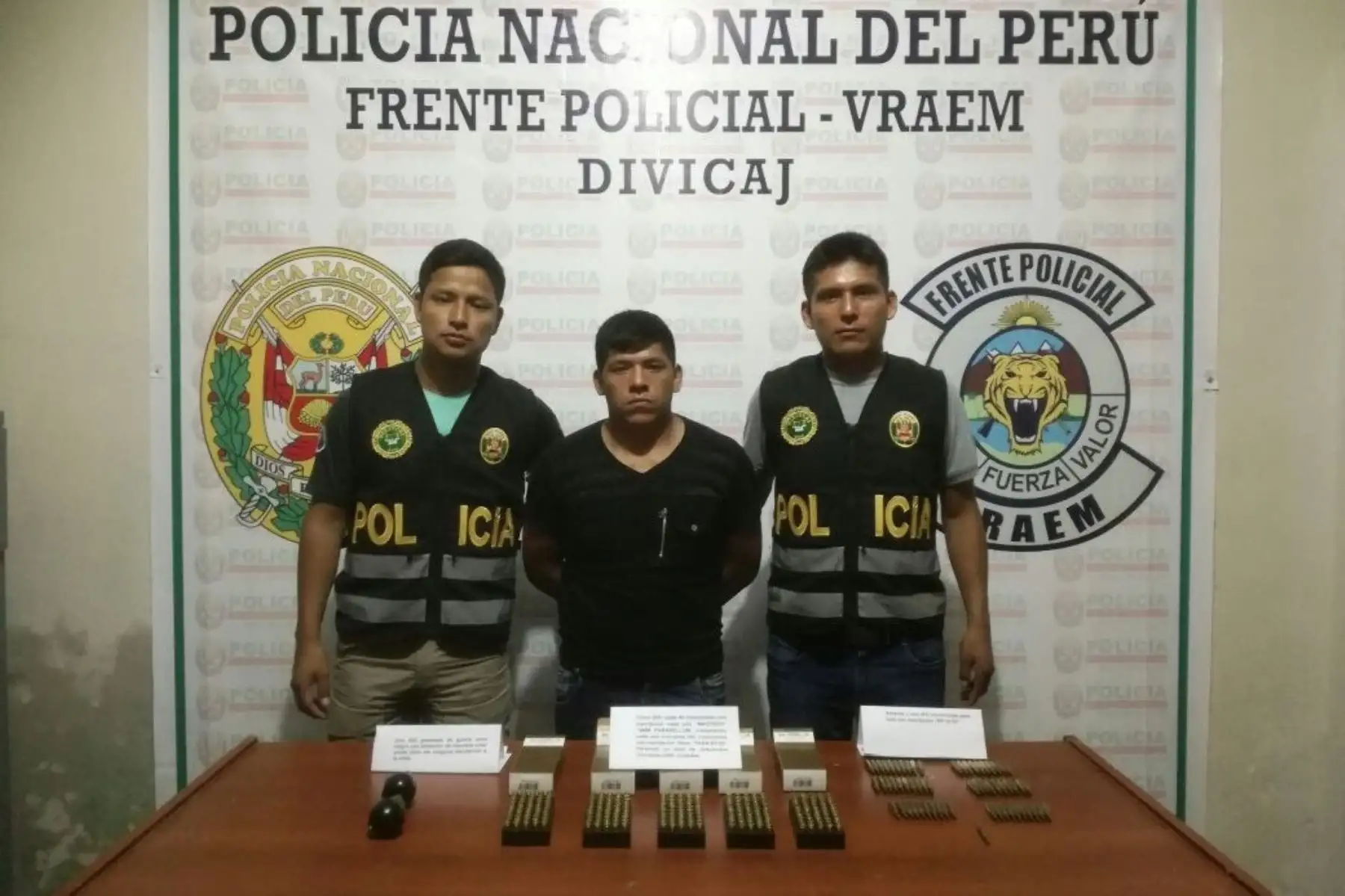 Detienen a sujeto en el Vraem por la tenencia ilegal de explosivos y armas.