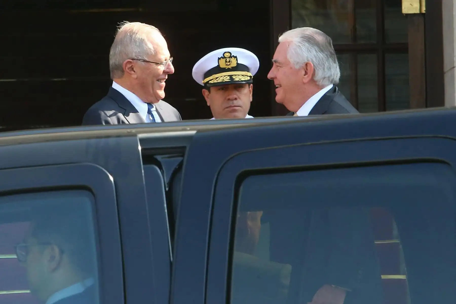 Presidente Pedro Pablo Kuczynski y secretario de Estado de Estados Unidos, Rex Tillerson.