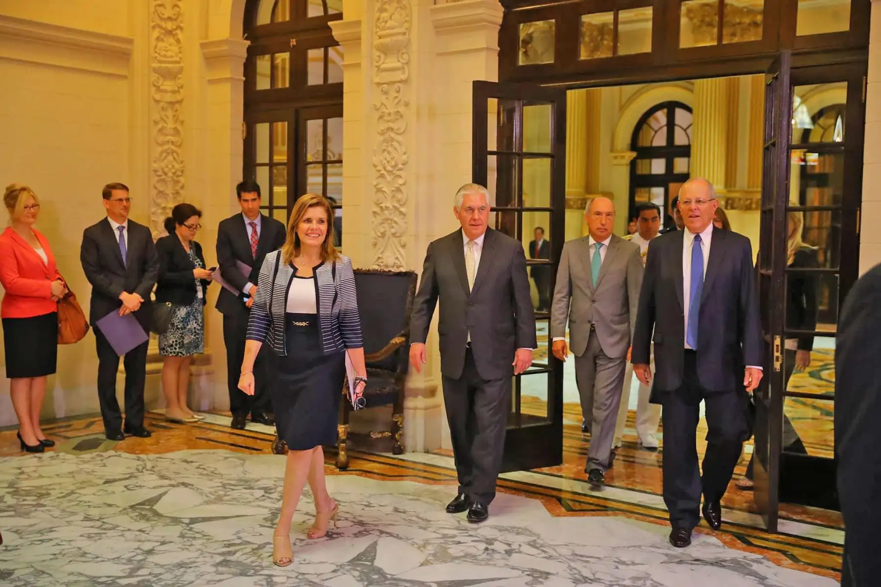 El presidente Pedro Pablo Kuczynski se reúne con el secretario de Estado de Estados Unidos, Rex Tillerson. Foto: ANDINA/ Prensa Presidencia