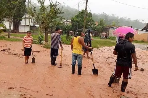 Lluvias intensas causaron daños en varias viviendas de tres distritos de la región San Martín. ANDINA