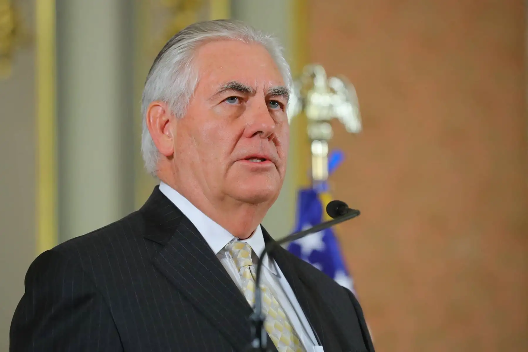 Secretario de Estado de Estados Unidos, Rex Tillerson en palacio de Gobierno. Foto: ANDINA/ Prensa Presidencia